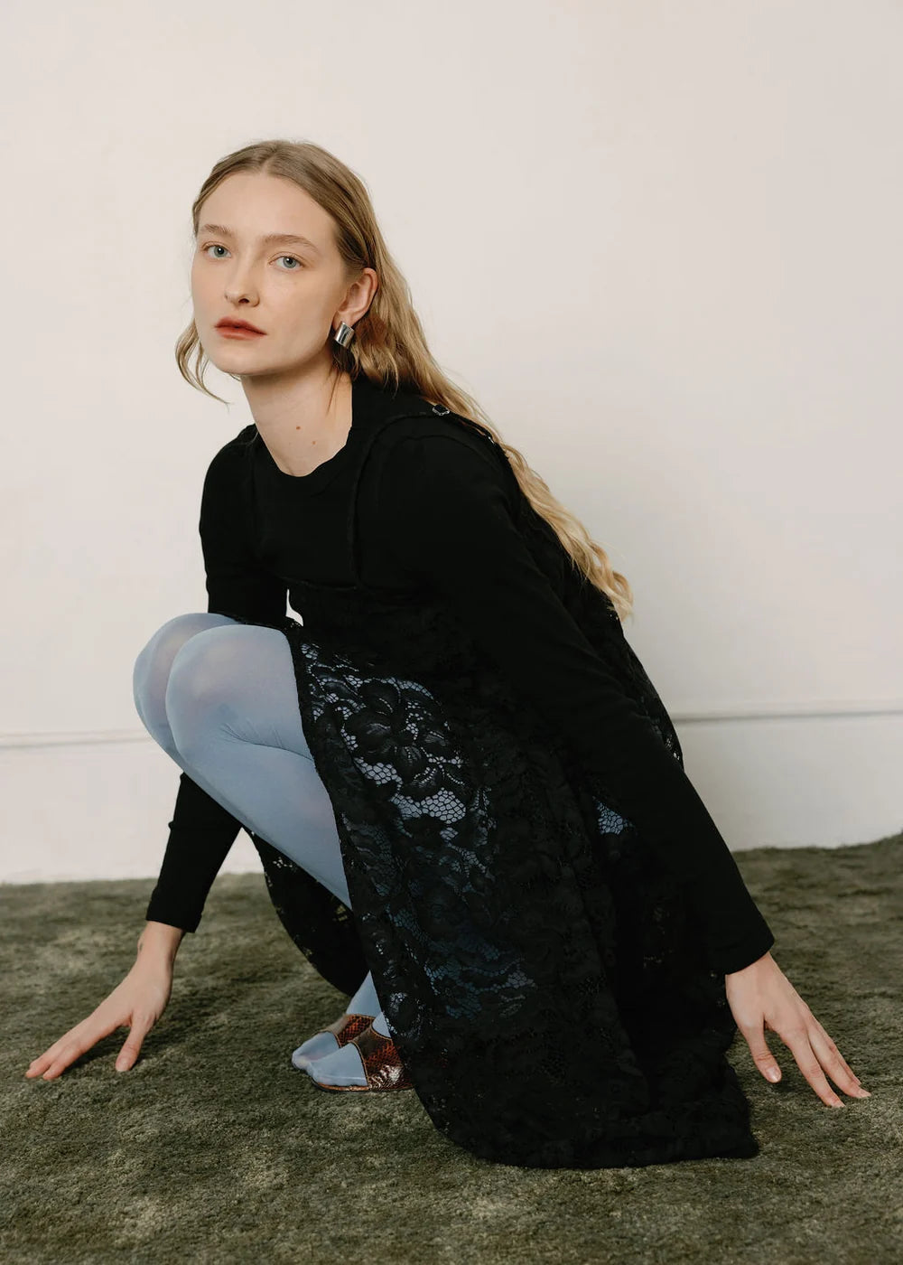 A Bronze Age | Corinne Dress|  Black Lanai Lace