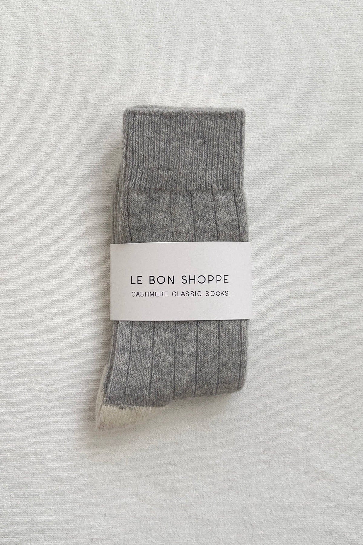 Le Bon Shoppe | Classic Cashmere Socks | Grey Melange