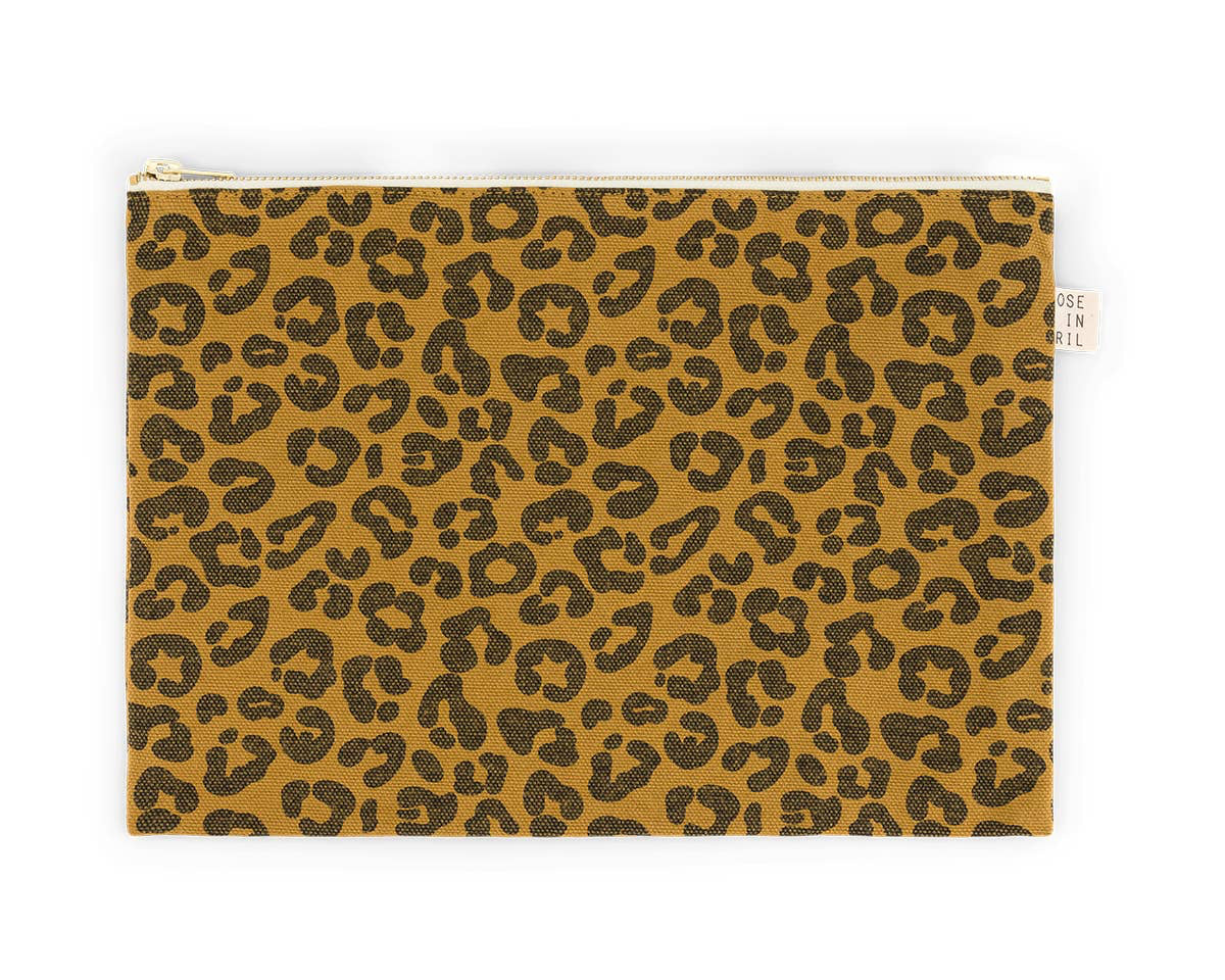 The Big Pouch | Caramel Leopard