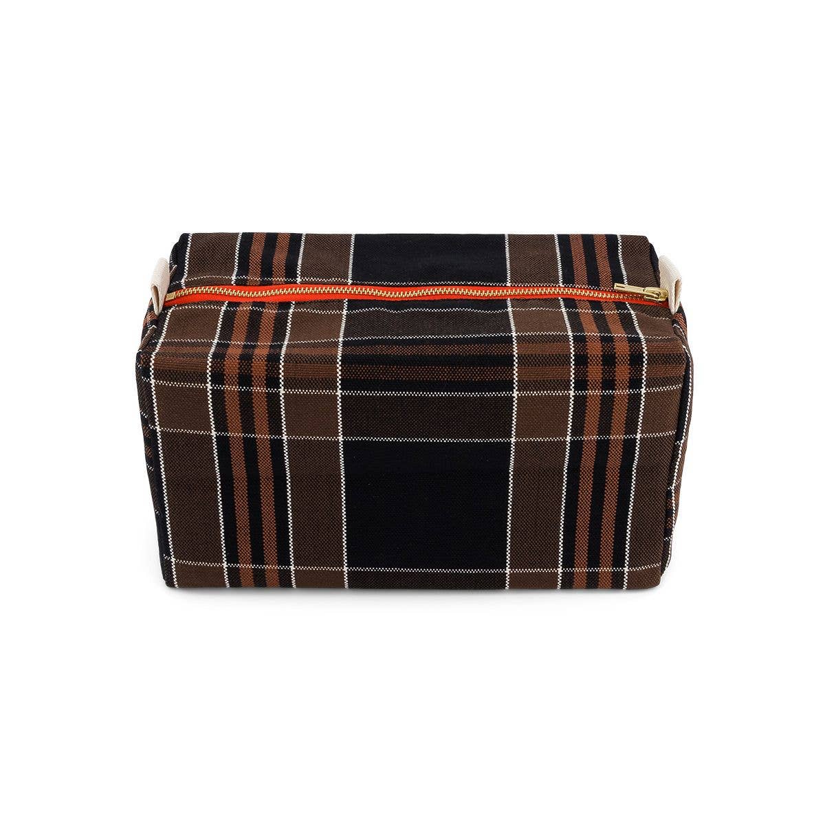 The Toiletry Bag | Black Tartan
