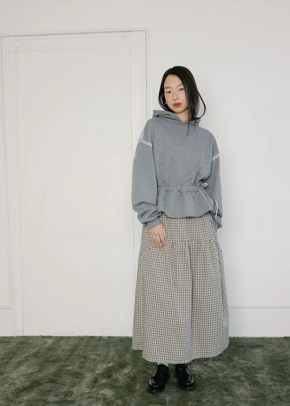 A Bronze Age | Field Skirt|  Sandy Plaid