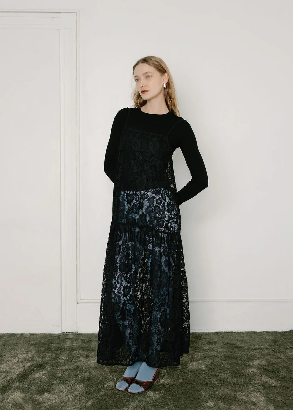 A Bronze Age | Corinne Dress|  Black Lanai Lace