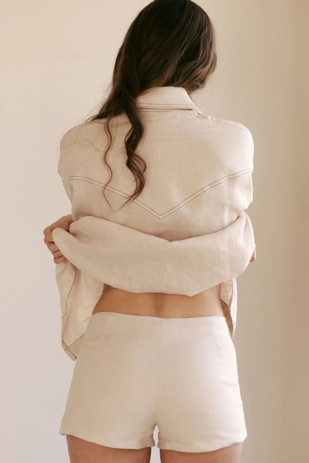 Hendriks | Martina Lace Up Shorts | Cream