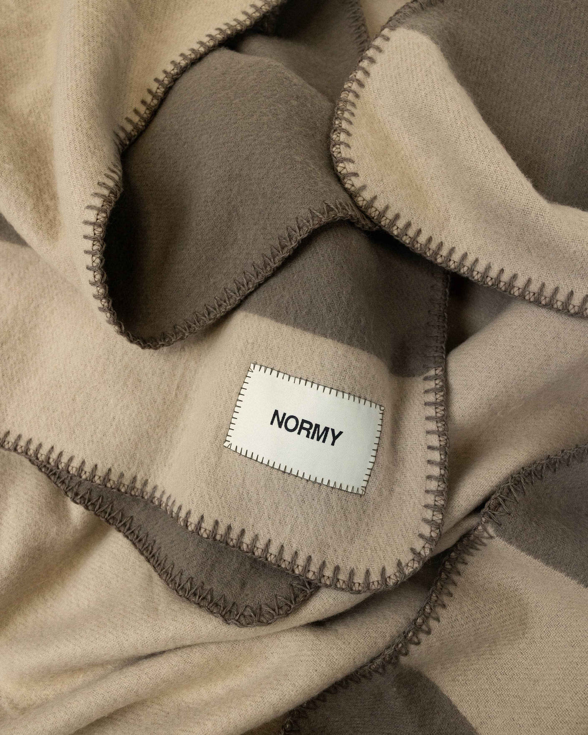 Normy | Merino Wool Blanket | Clay/Fungi