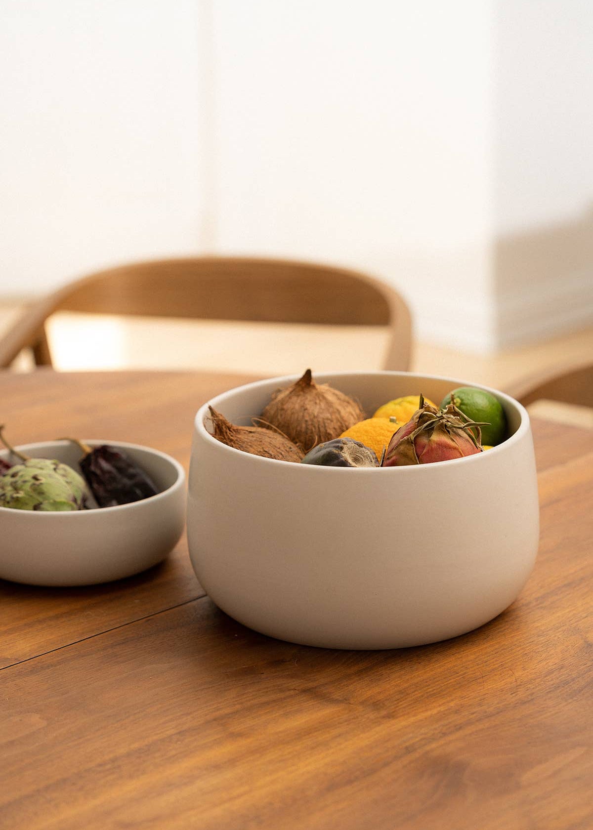Deep Stoneware Serving Bowl | Matte White