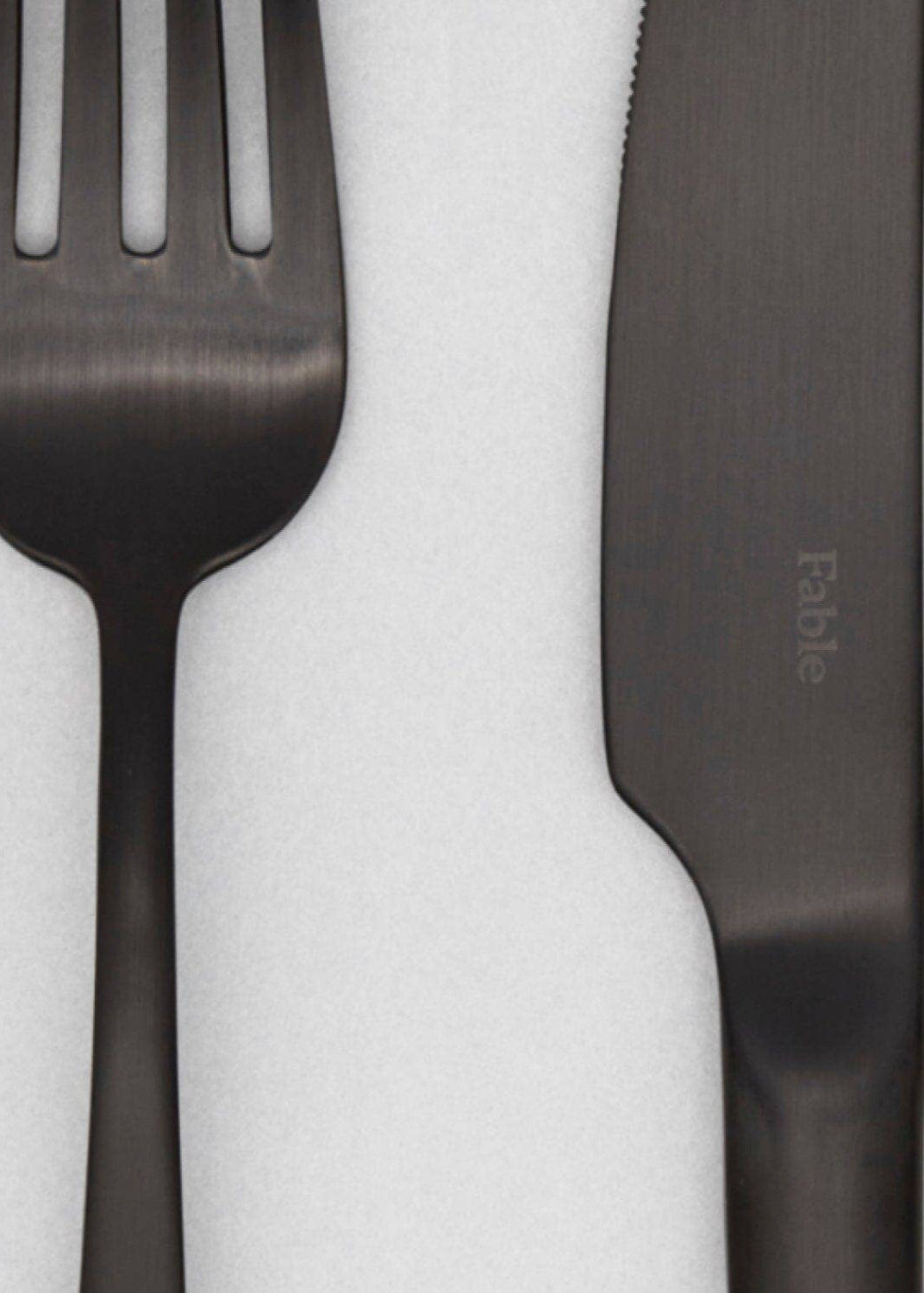 Fable Flatware Set | Matte Black