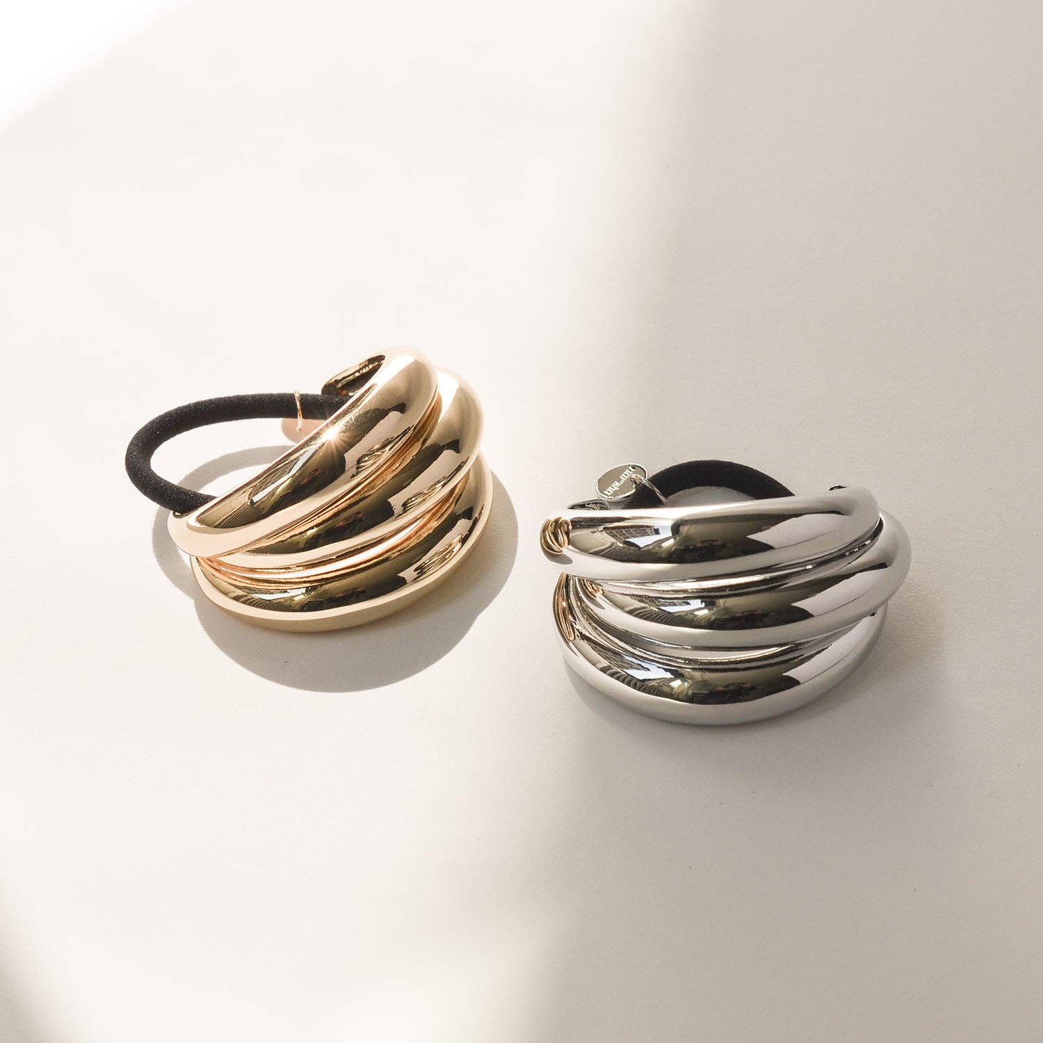 Triple Arch Metal Ponytail Hair Tie