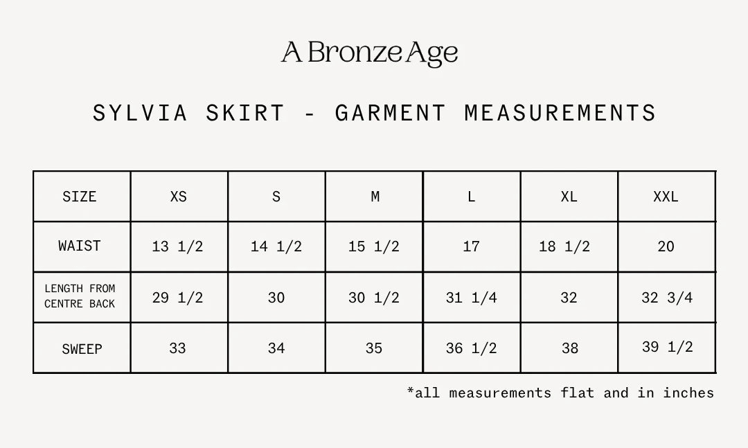 A Bronze Age | Sylvia Skirt|  Canterbury Forest