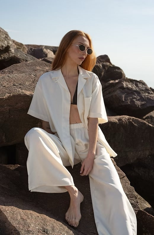 Modern Sunday | Cupro Short Sleeve Shirt