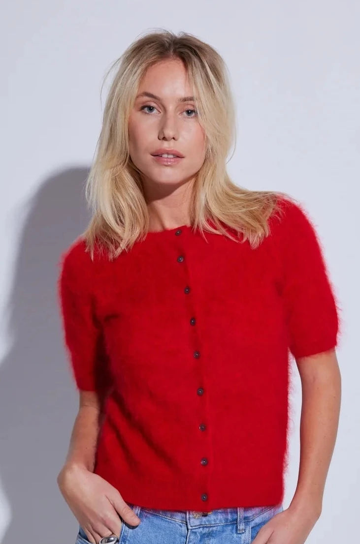 Colorush| Brushed Chamonix Tee Cardi | Spicy