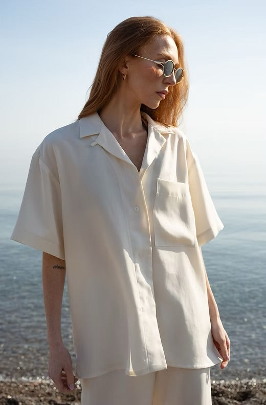 Modern Sunday | Cupro Short Sleeve Shirt