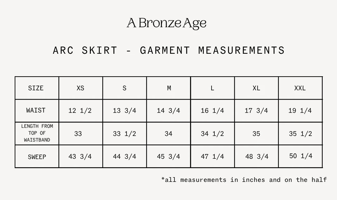 A Bronze Age | Arc Skirt| Black Taffeta