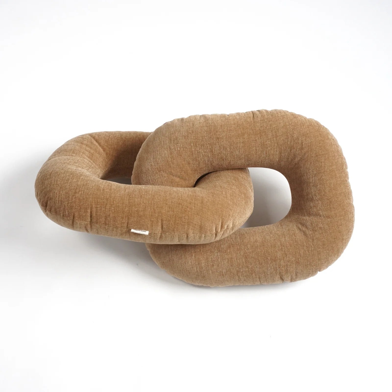 Annie Axtell Chain Link Pillow | Brown Chenille