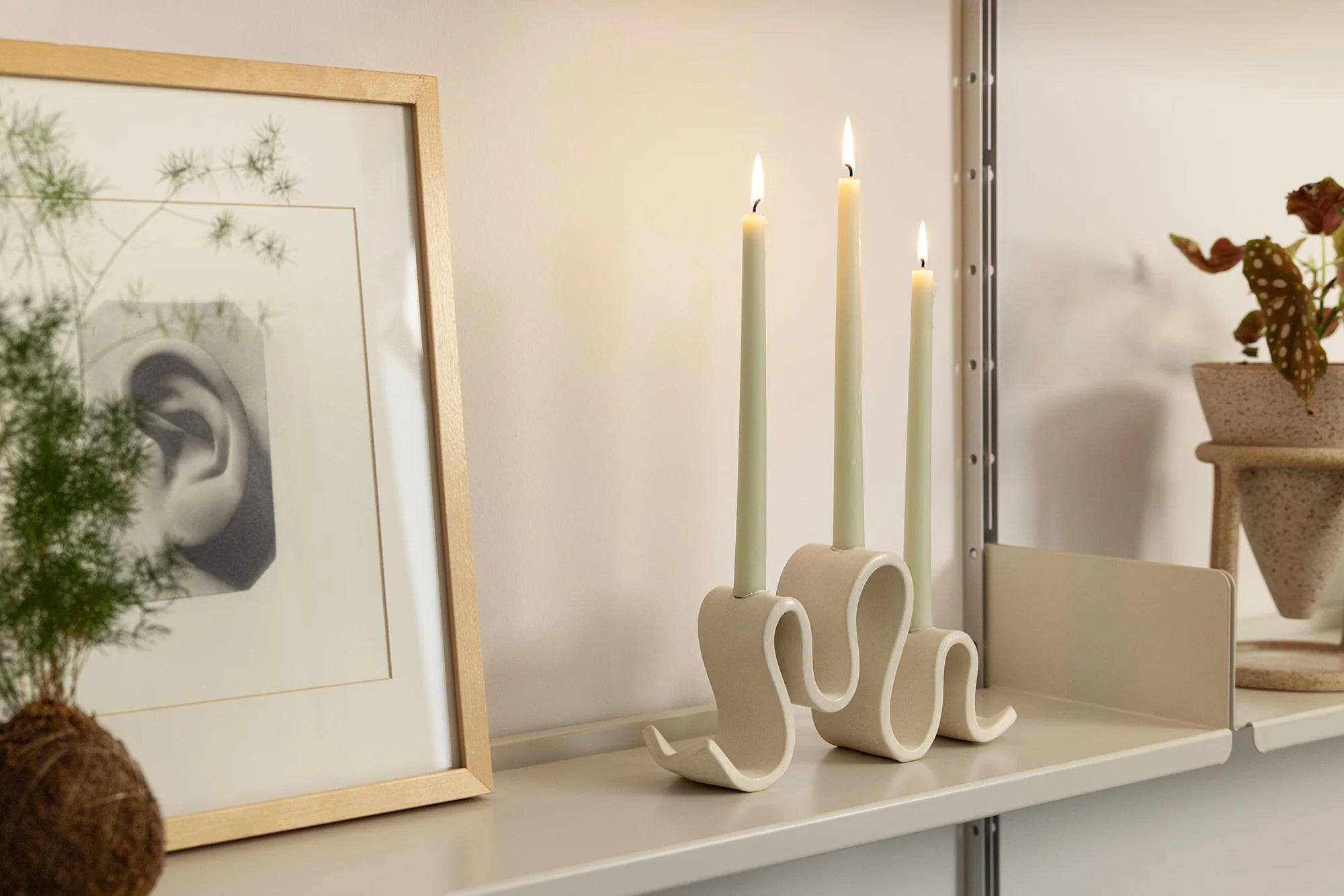 Virginia Sin Wyat Candelabra | Cream