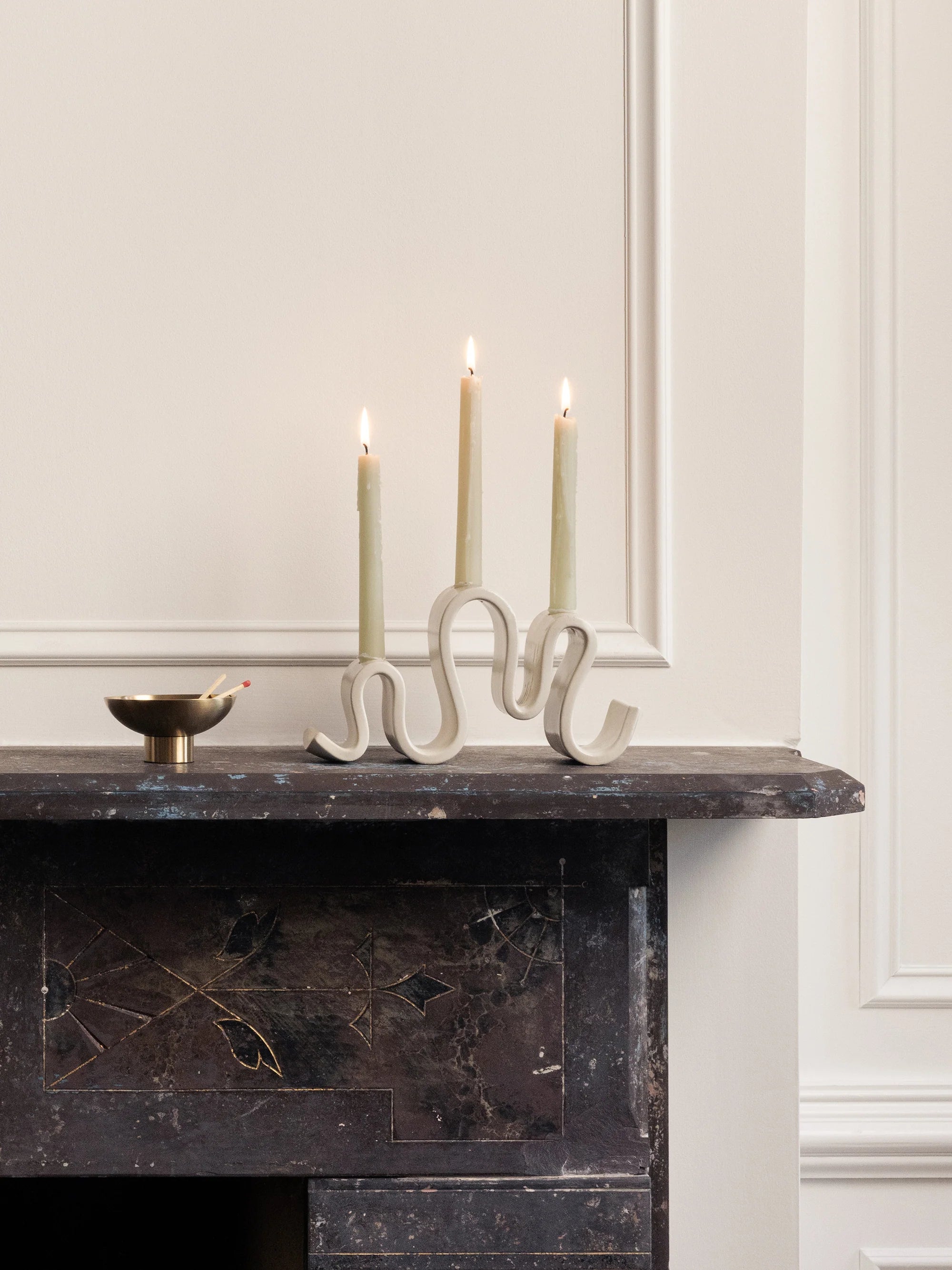 Virginia Sin Wyat Candelabra | Cream