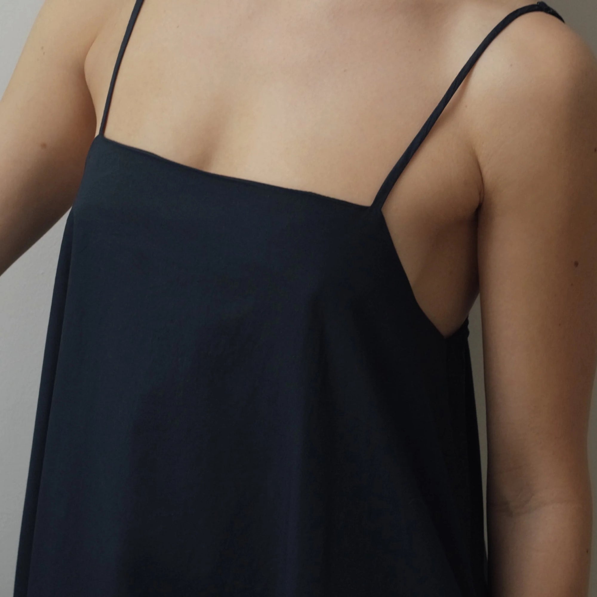 Volay | The Midi Tie Back Dress | Black - Paloma