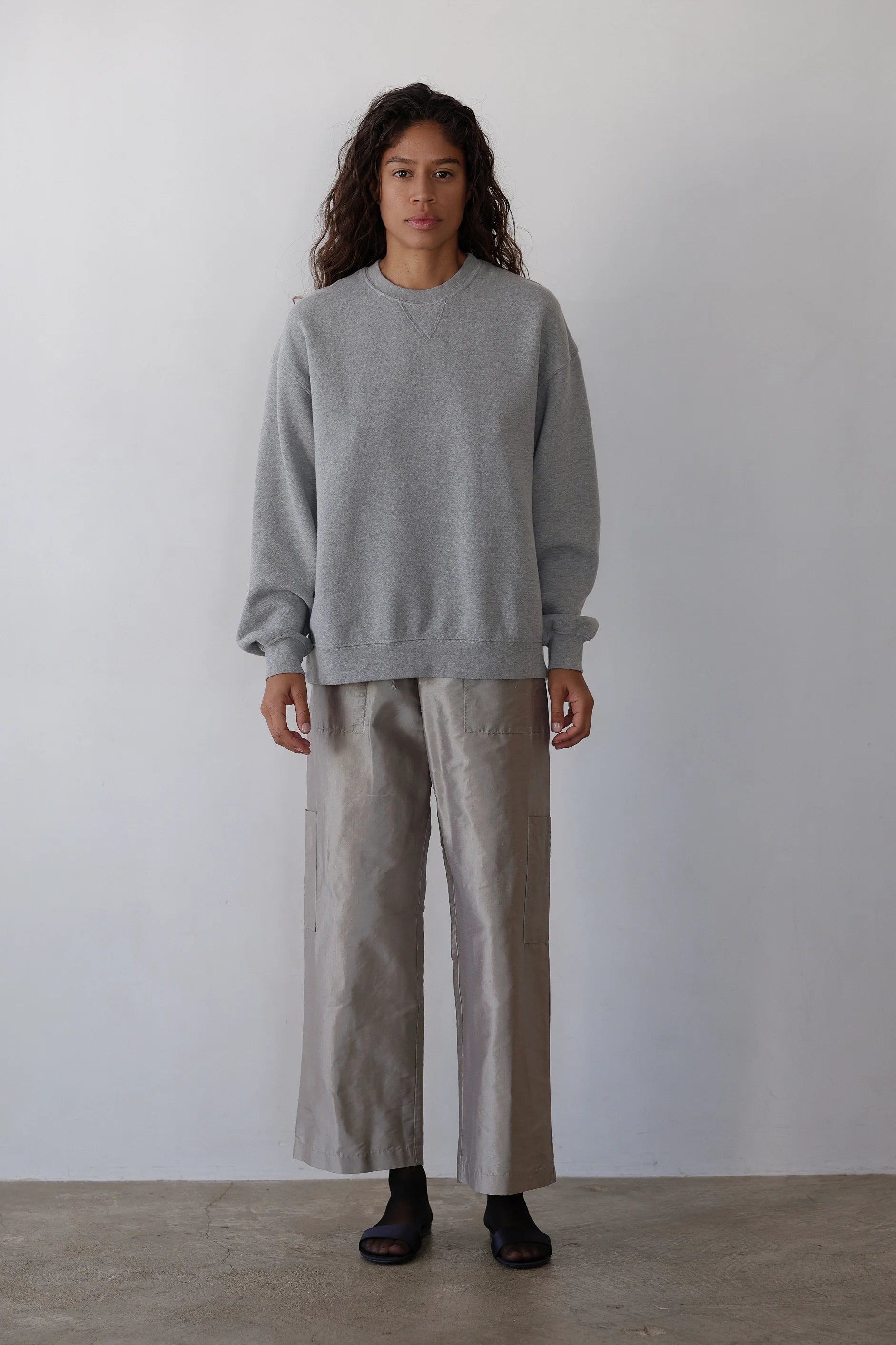 Donni The Eco-Fleece Oversized Sweatshirt | Heather Grey - Paloma