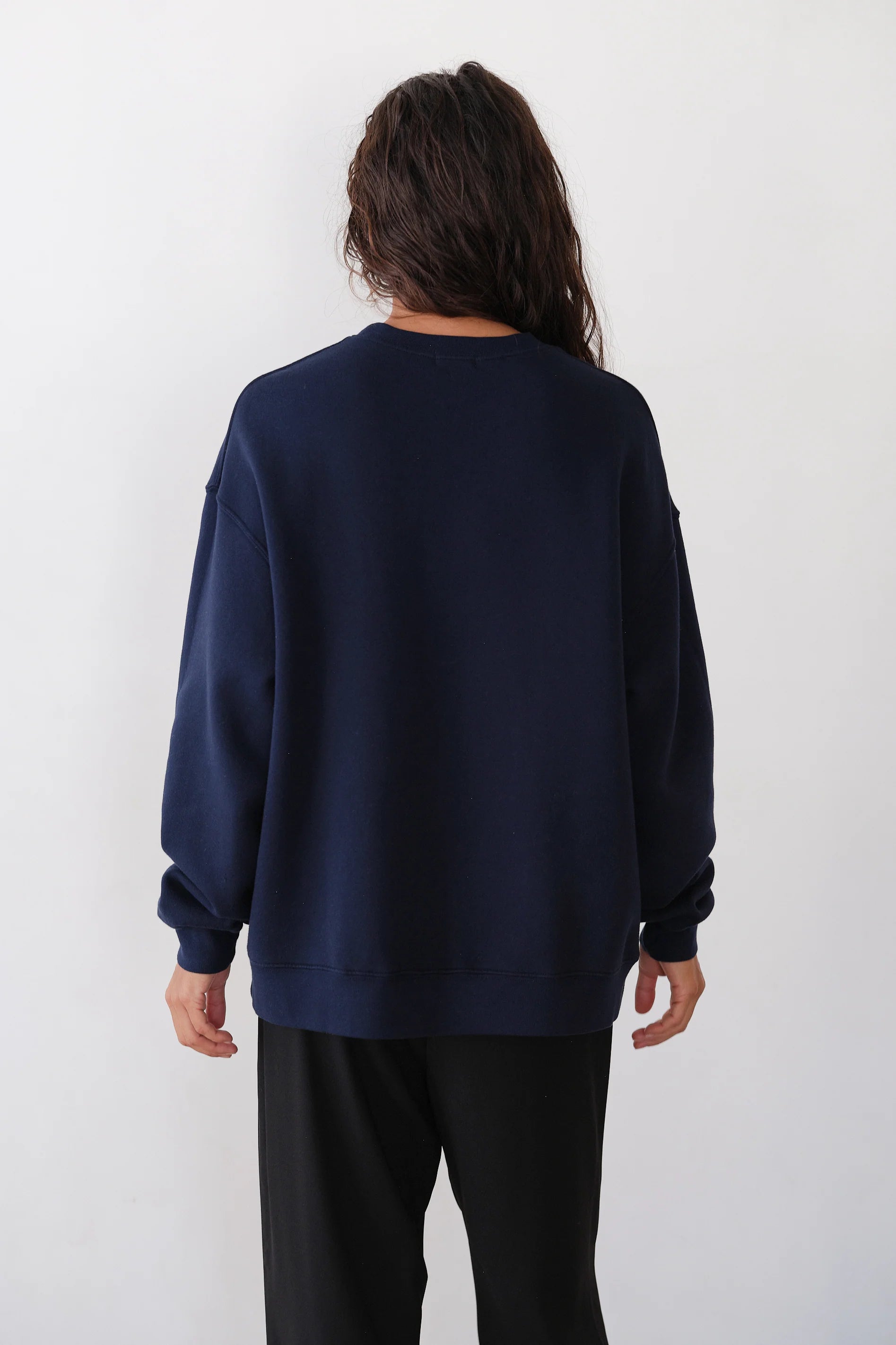 Donni The Eco-Fleece Oversized Sweatshirt | Navy - Paloma
