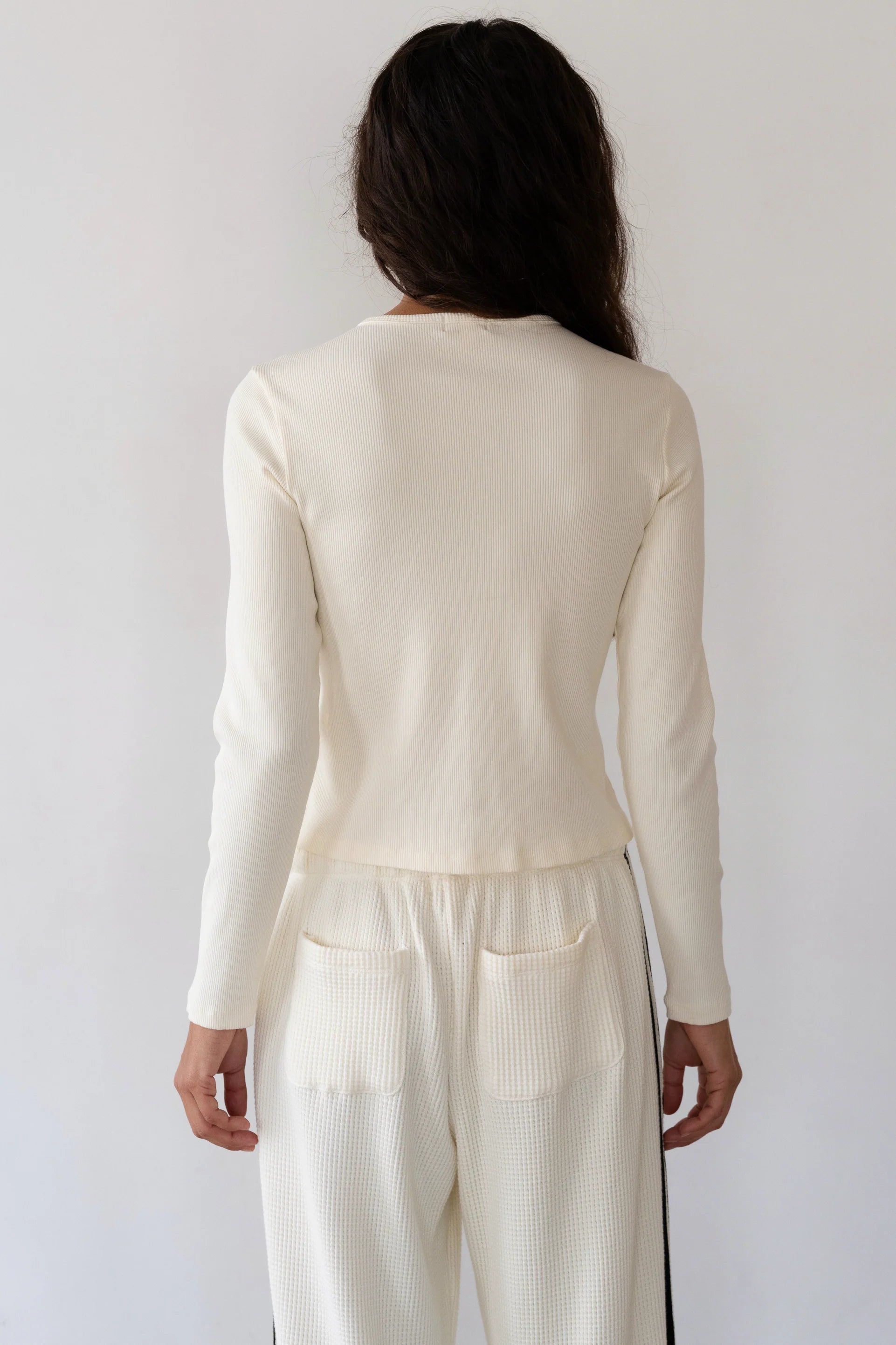 Donni The Rib Cardi | Creme
