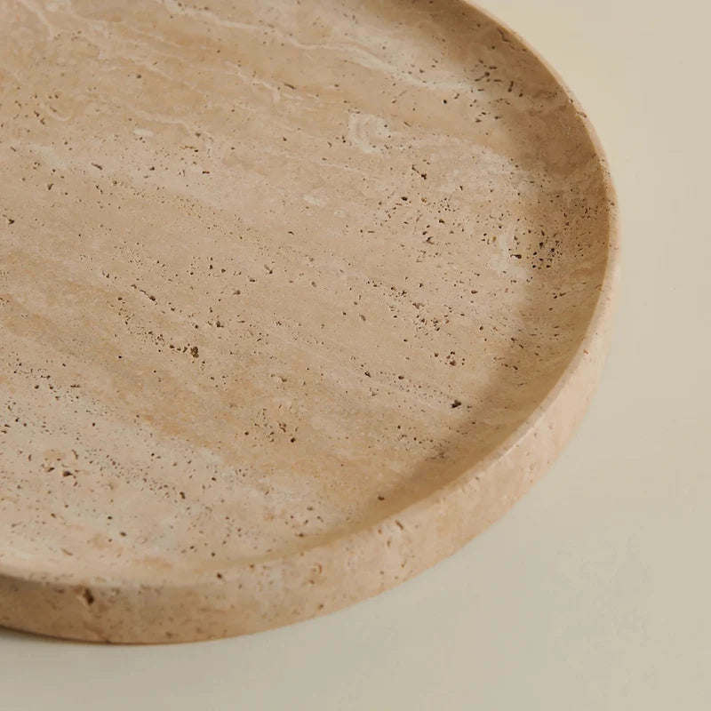 Travertine plate