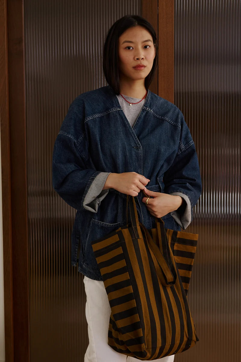 The Tote| Cumin Stripe