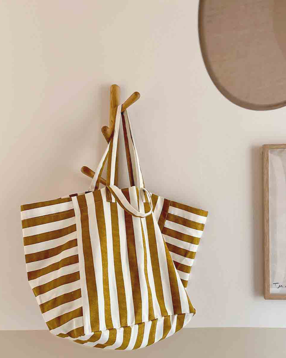 The Big Bag | Caramel Stripe