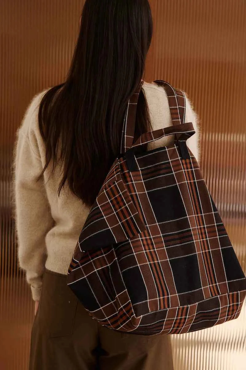 The Big Bag |Black Tartan