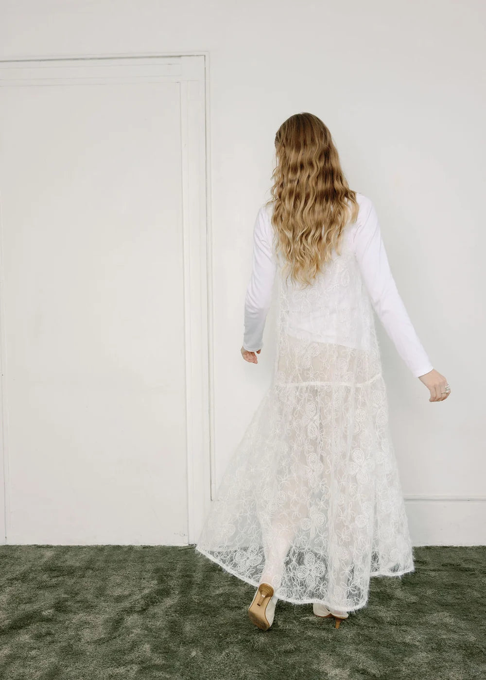 A Bronze Age | Corinne Dress| Frost Floral Lace