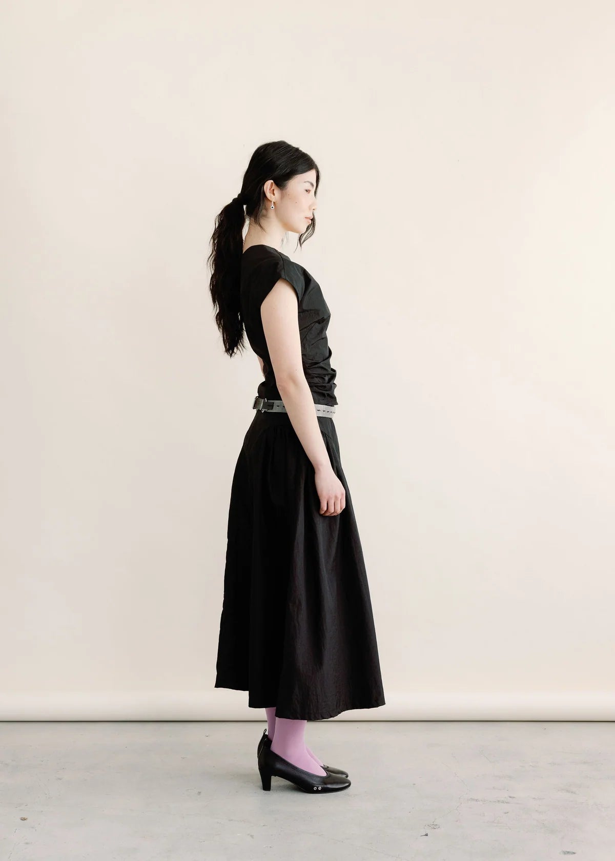 A Bronze Age | Arc Skirt| Black Taffeta