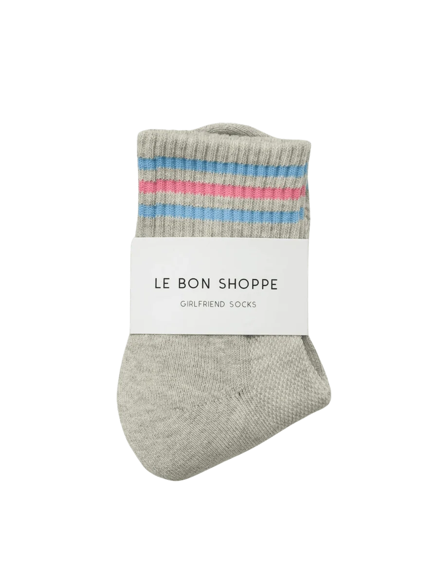 Le Bon Shoppe | Girlfriend Sock | Bright Grey