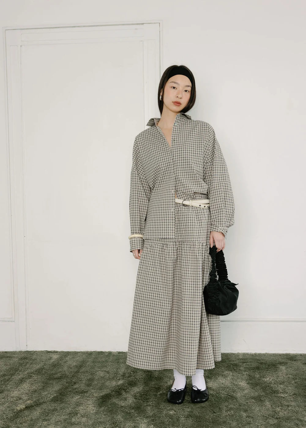 A Bronze Age | Field Skirt|  Sandy Plaid