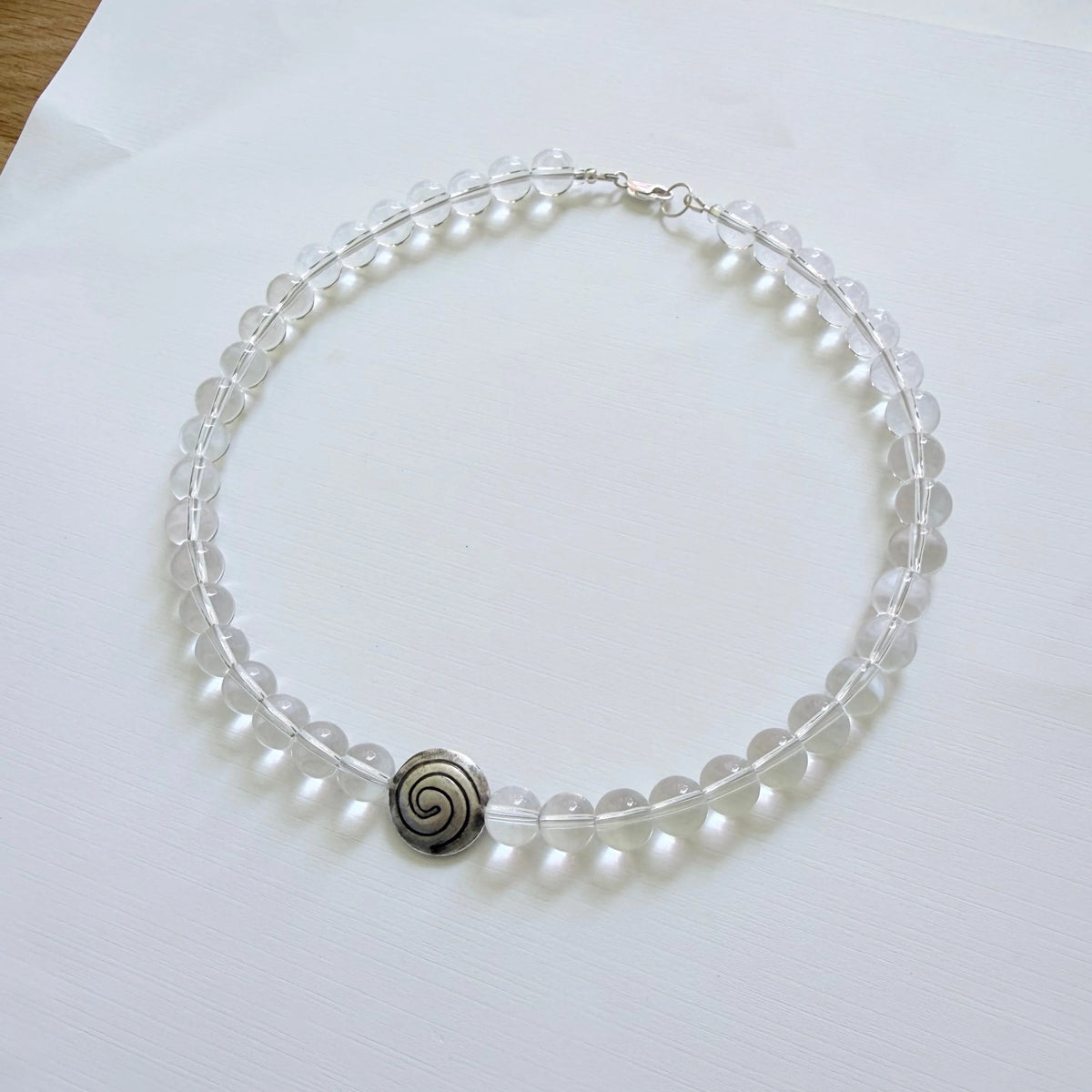 I Said Oui | Clear Quartz Spiral Necklace