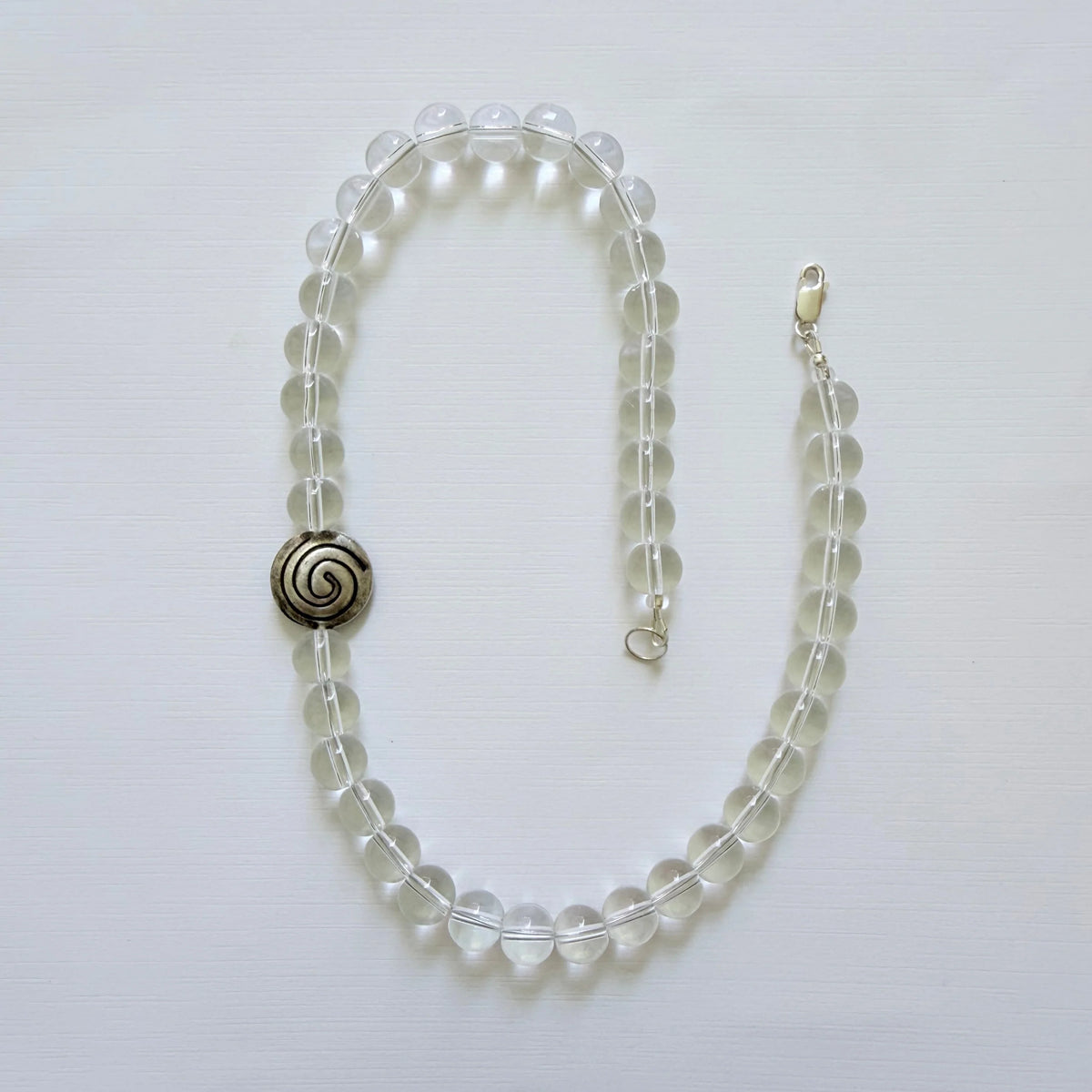 I Said Oui | Clear Quartz Spiral Necklace