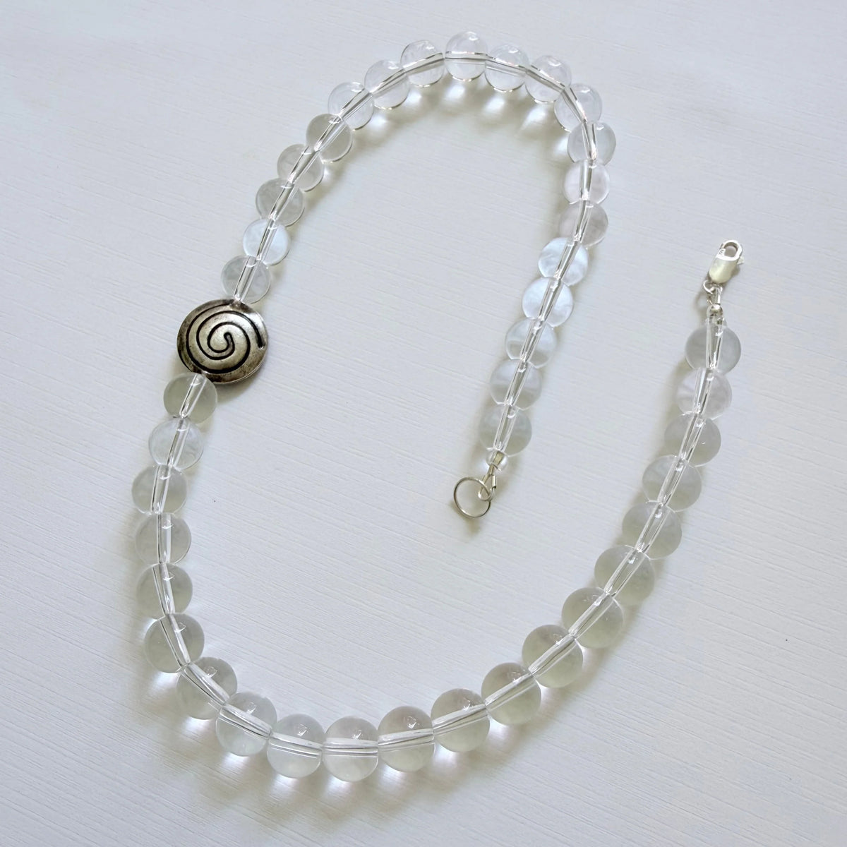I Said Oui | Clear Quartz Spiral Necklace