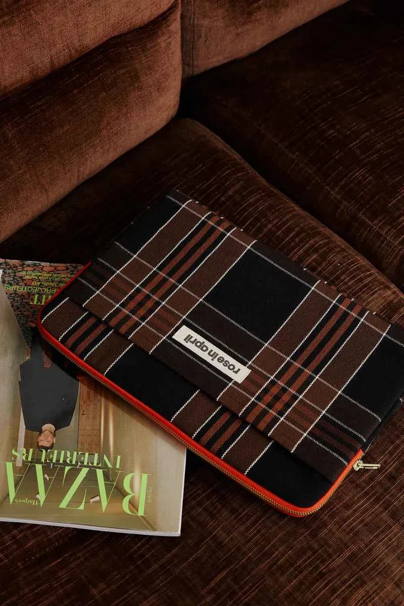 The Laptop Sleeve | Black Tartan