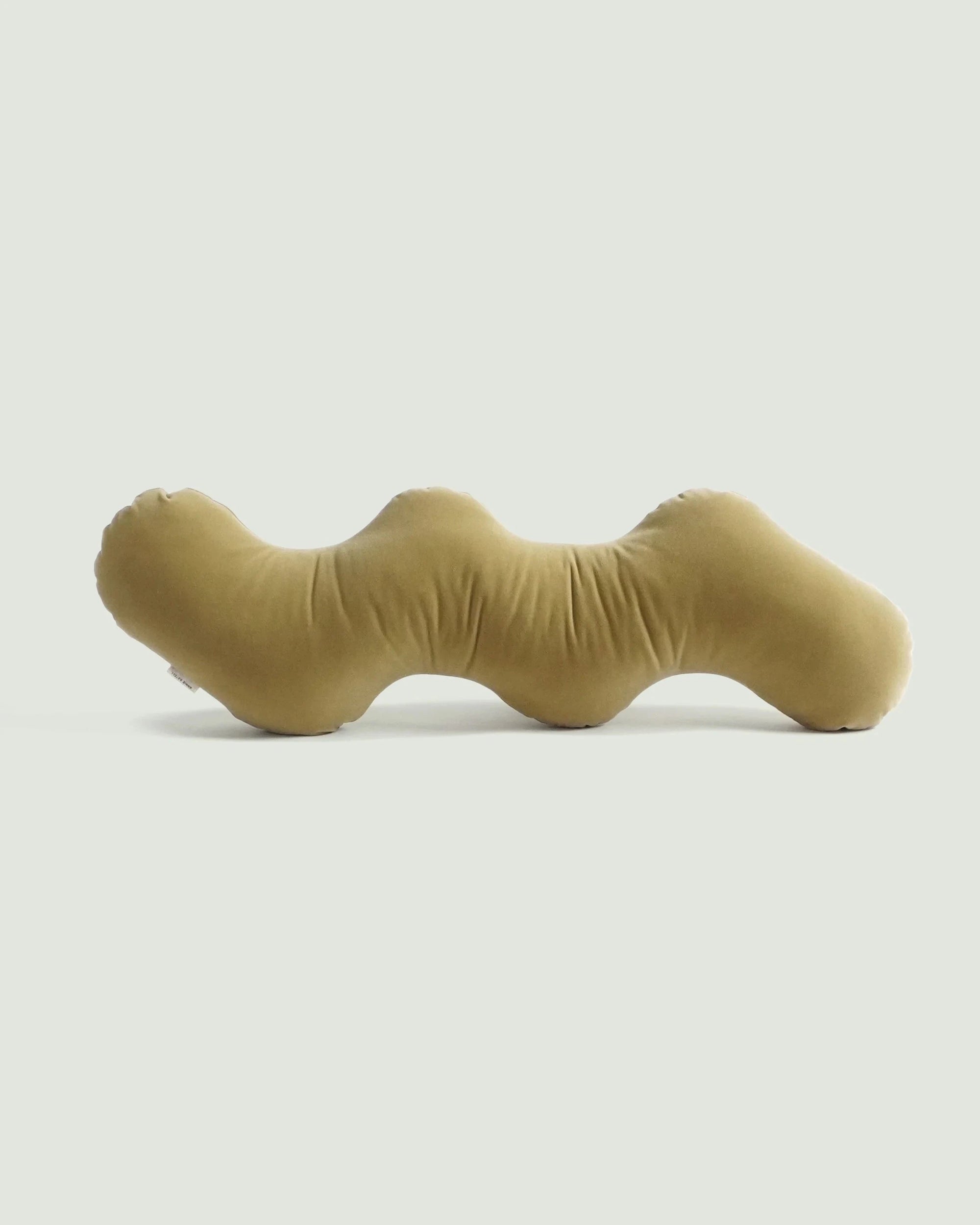 Annie Axtell Wiggle Pillow| Pistachio Velvet