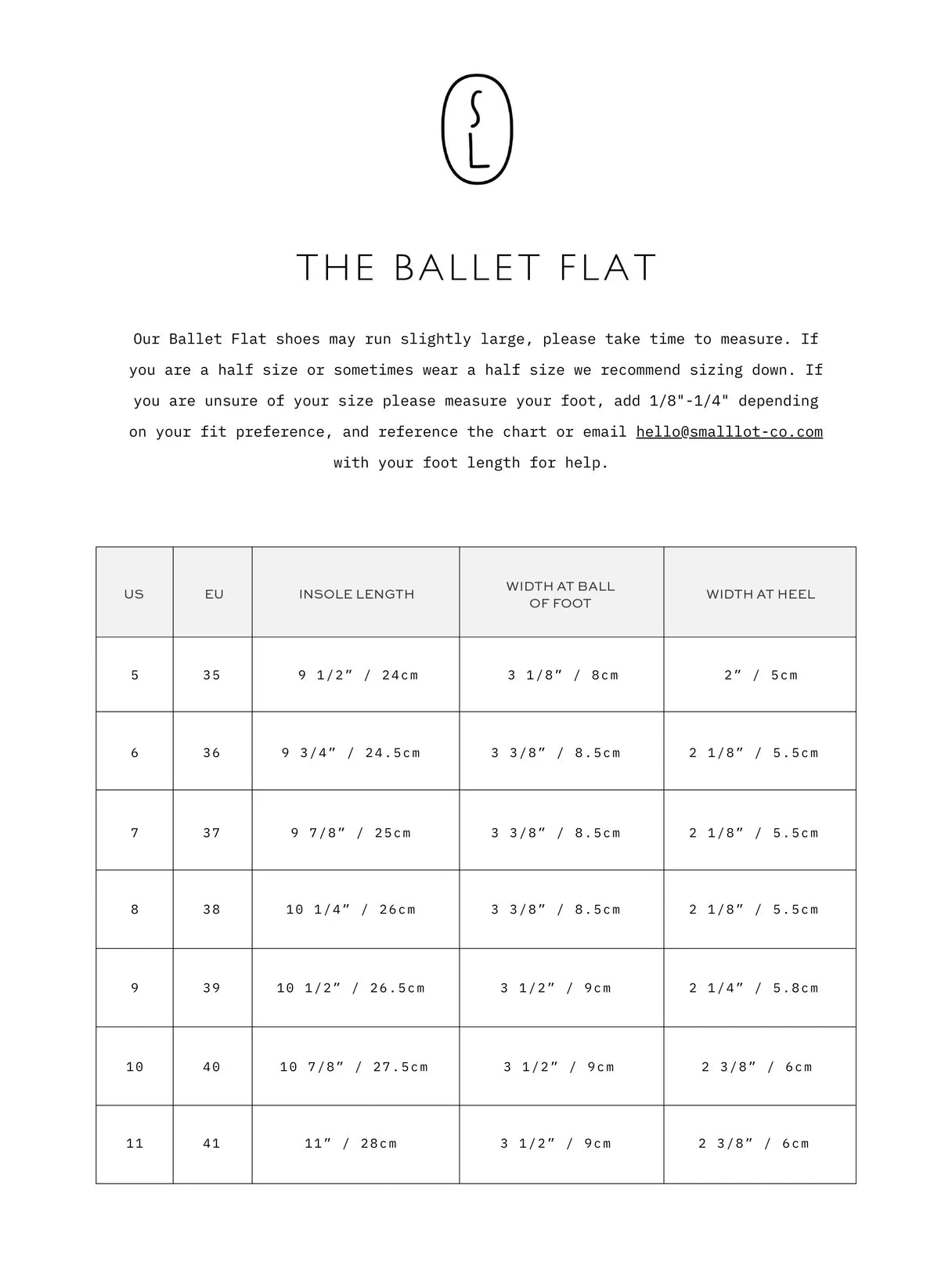 Small Lot Ballet Flat | Black