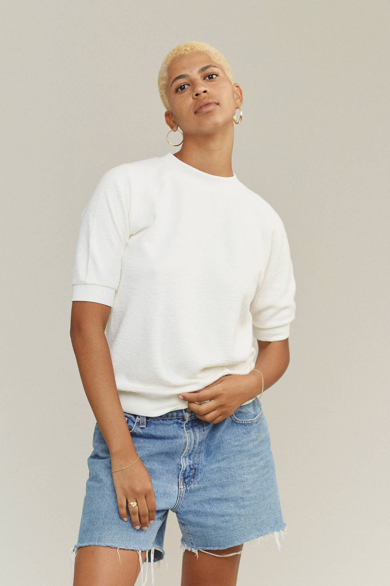 Jungmaven Sherpa Raglan | Washed White