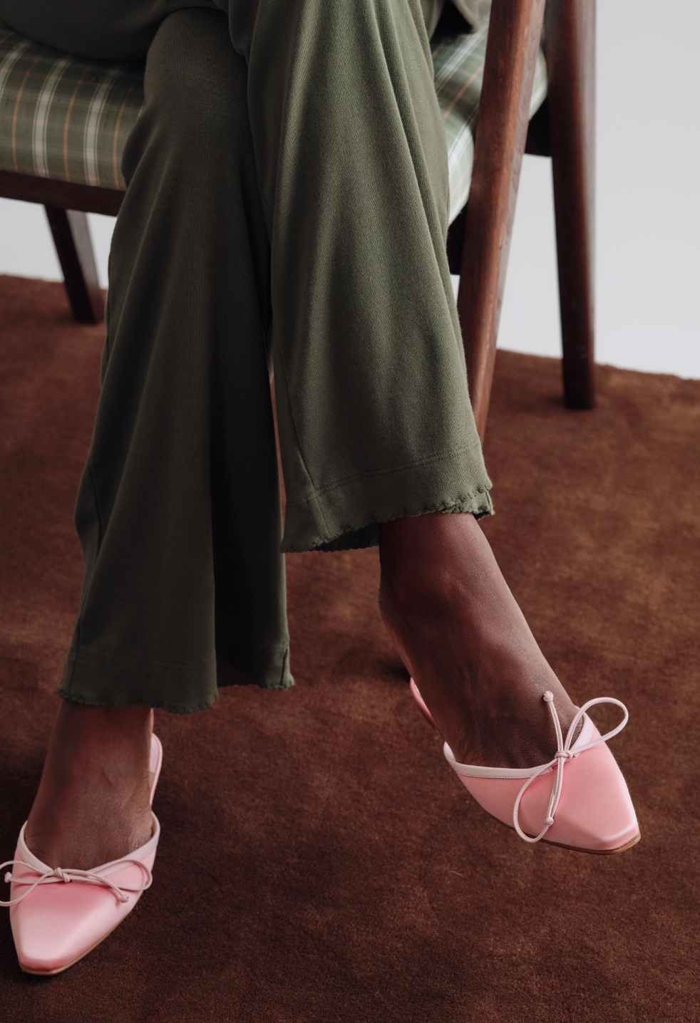 Donni The Baby Rib Scallop Pant | Oregano