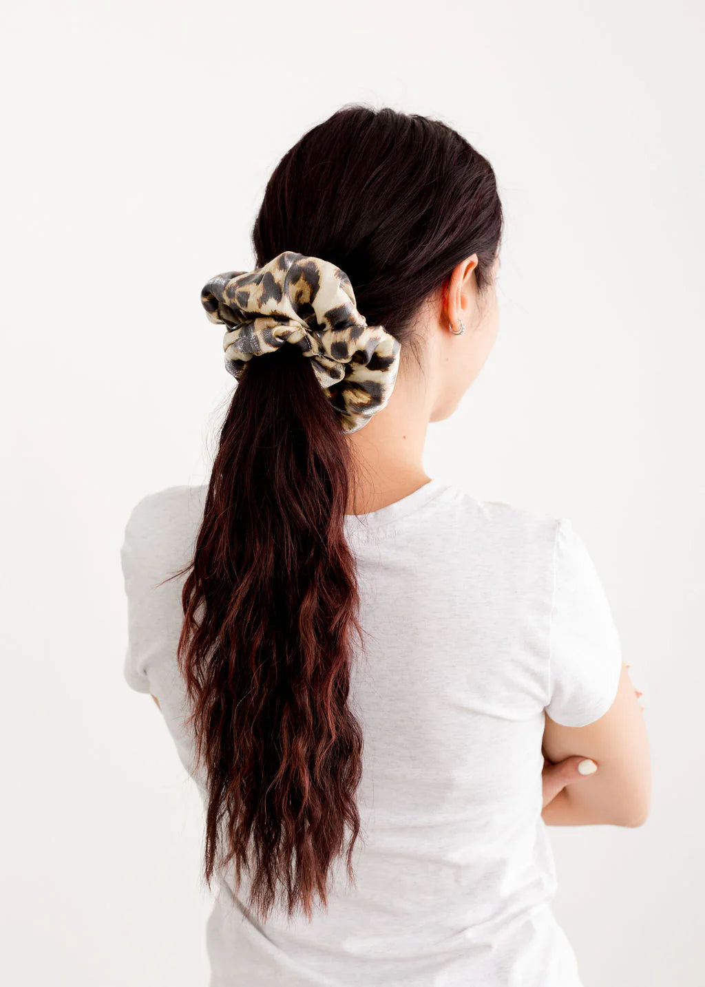 A Bronze Age | Oversized Scrunchie | Leopard Gloss