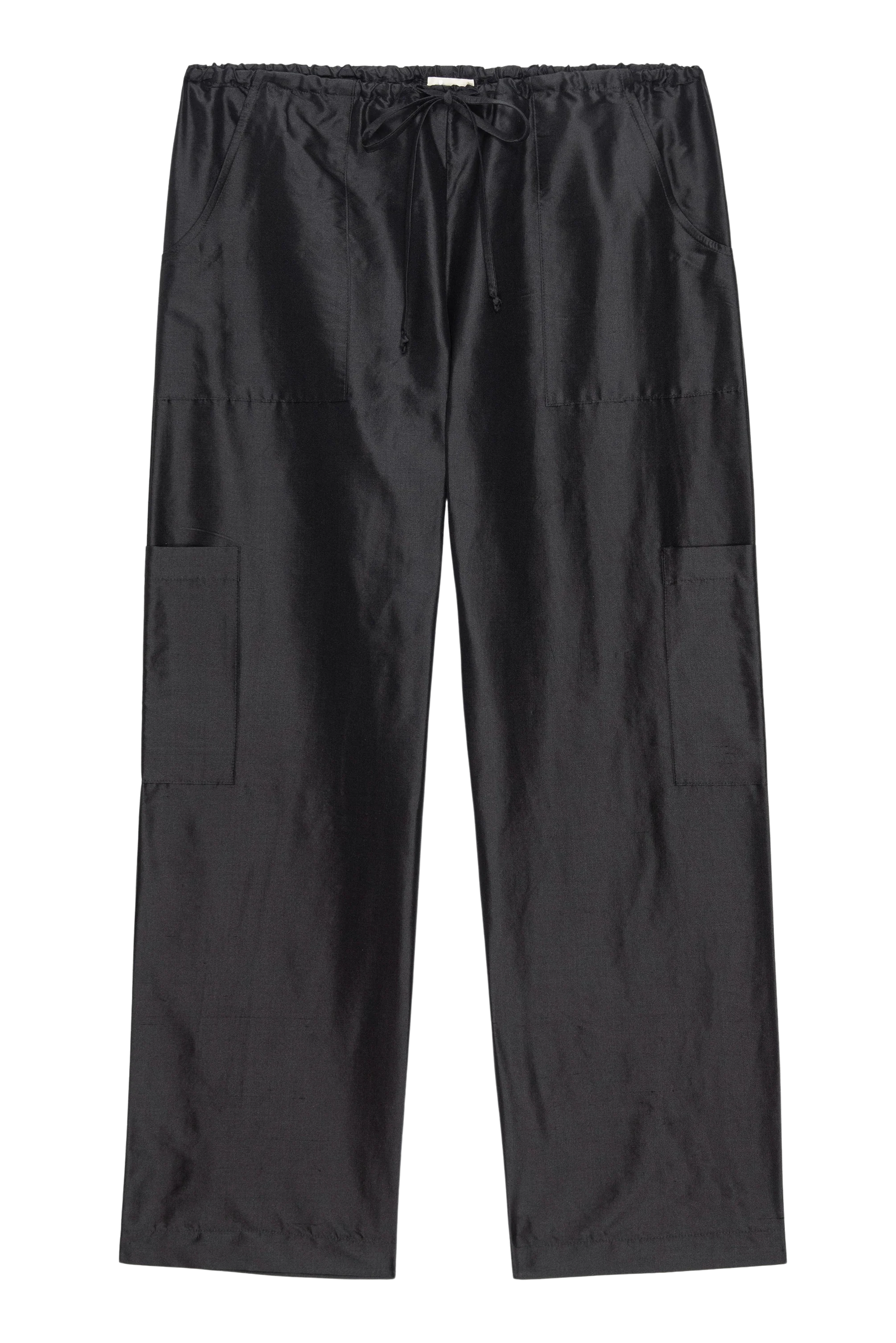 Donni The Taffeta Drawstring Cargo Pant | Jet