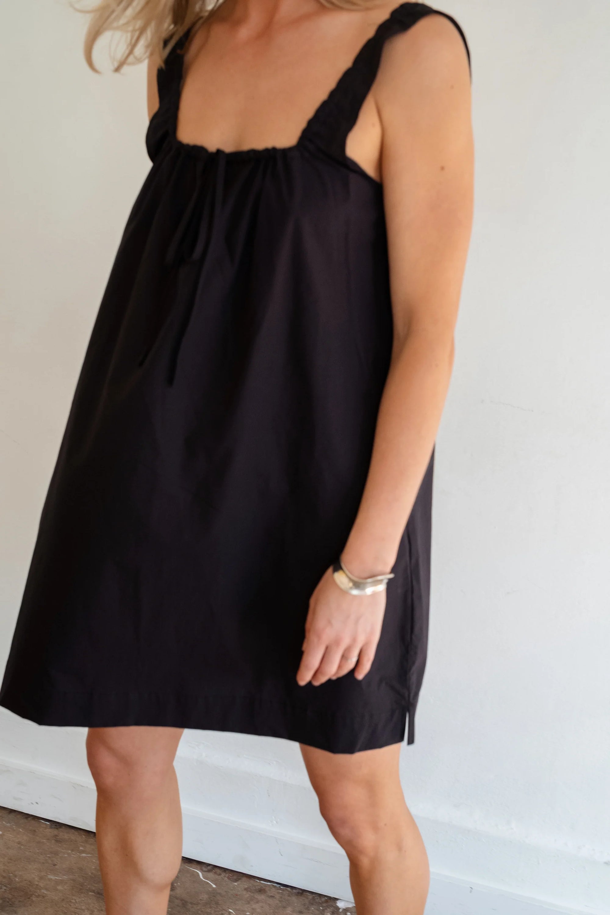 Volay | Tie Front Dress | Black