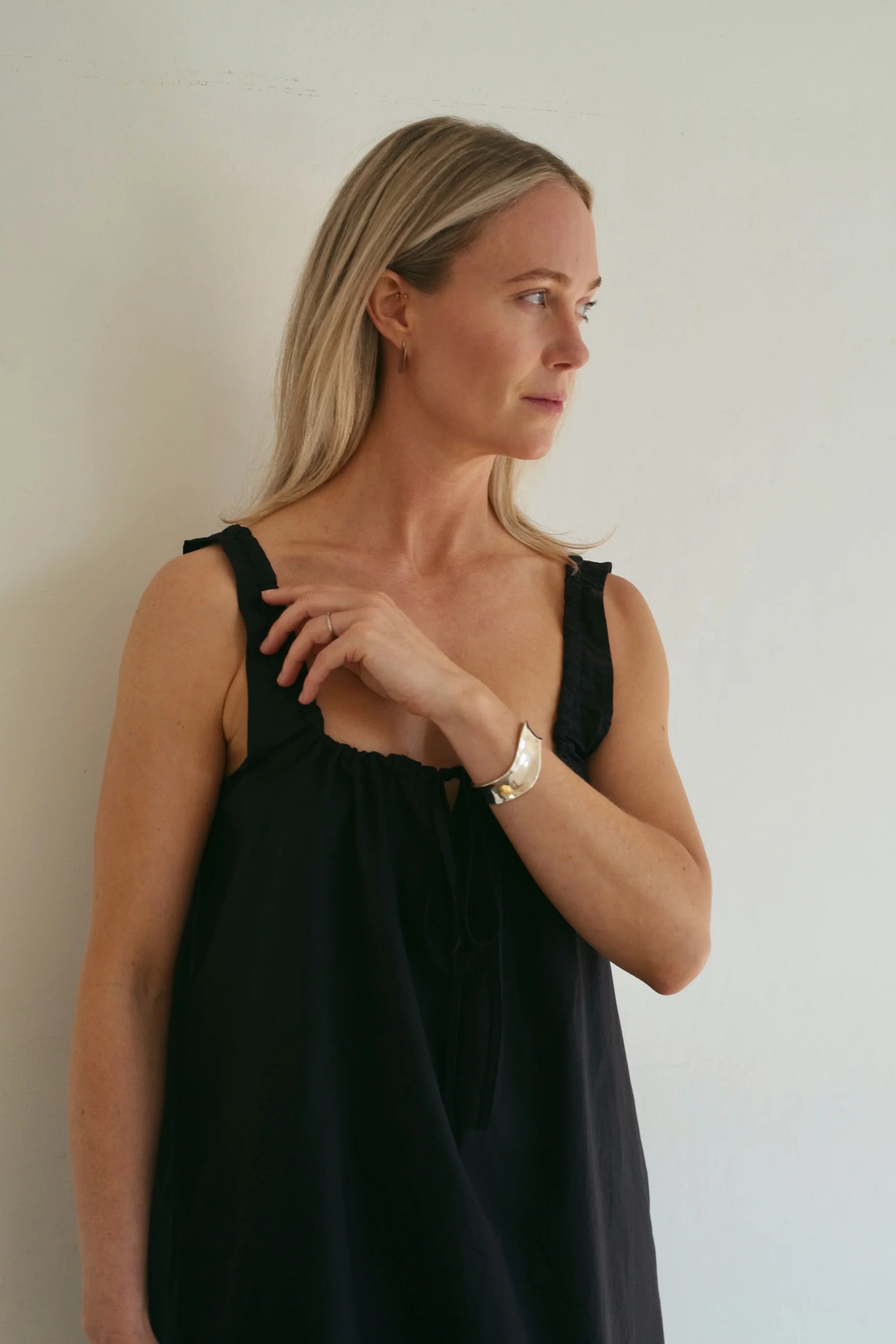 Volay | Tie Front Dress | Black