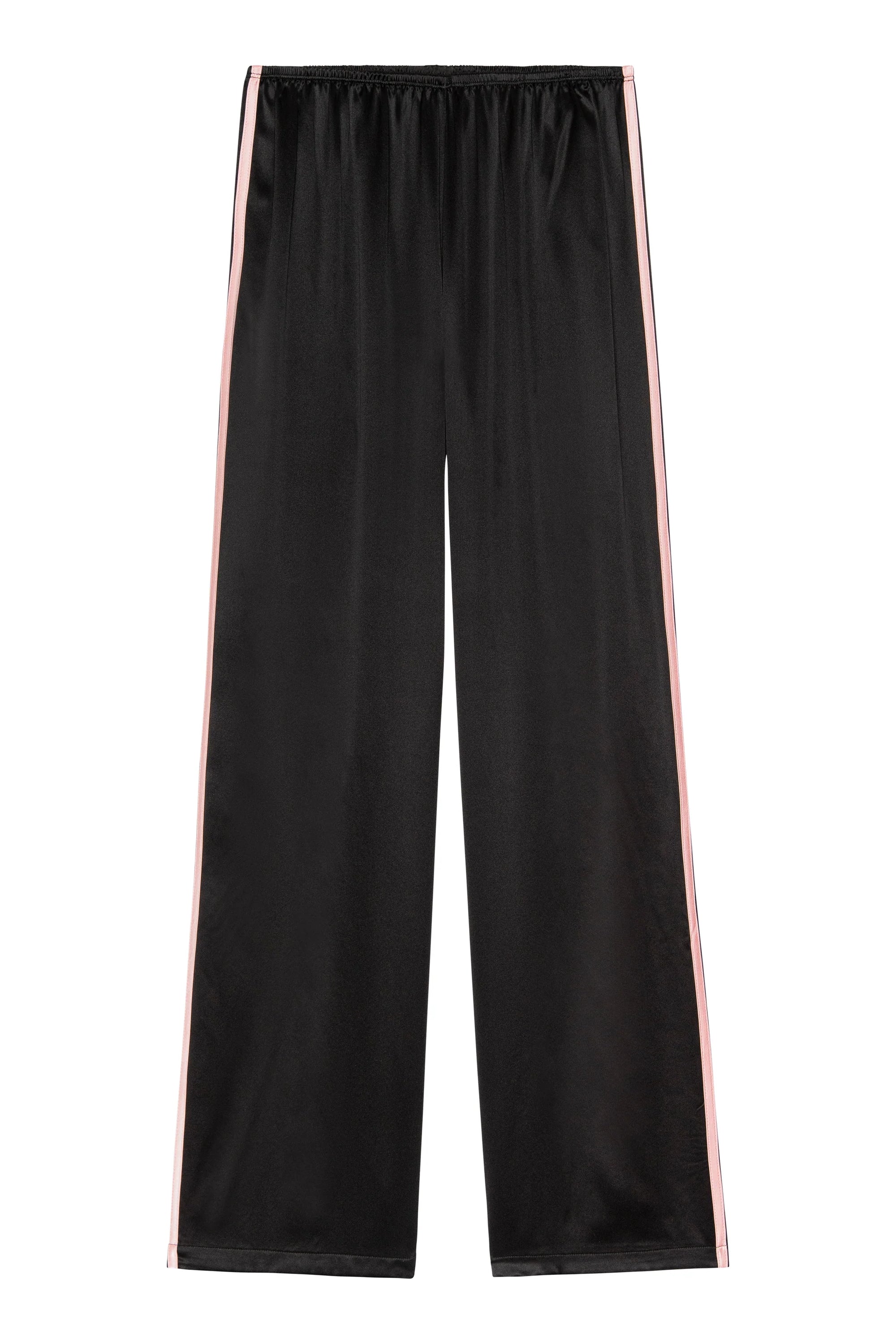 Donni Silk Stripe Simple Pant | Jet/Blossom