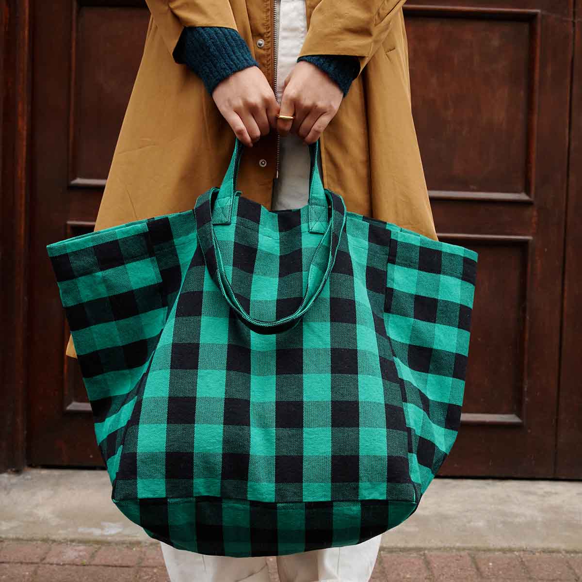 The Big Bag | Vichy Green