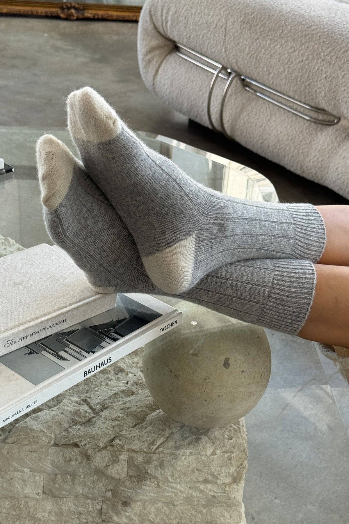 Le Bon Shoppe | Classic Cashmere Socks | Grey Melange