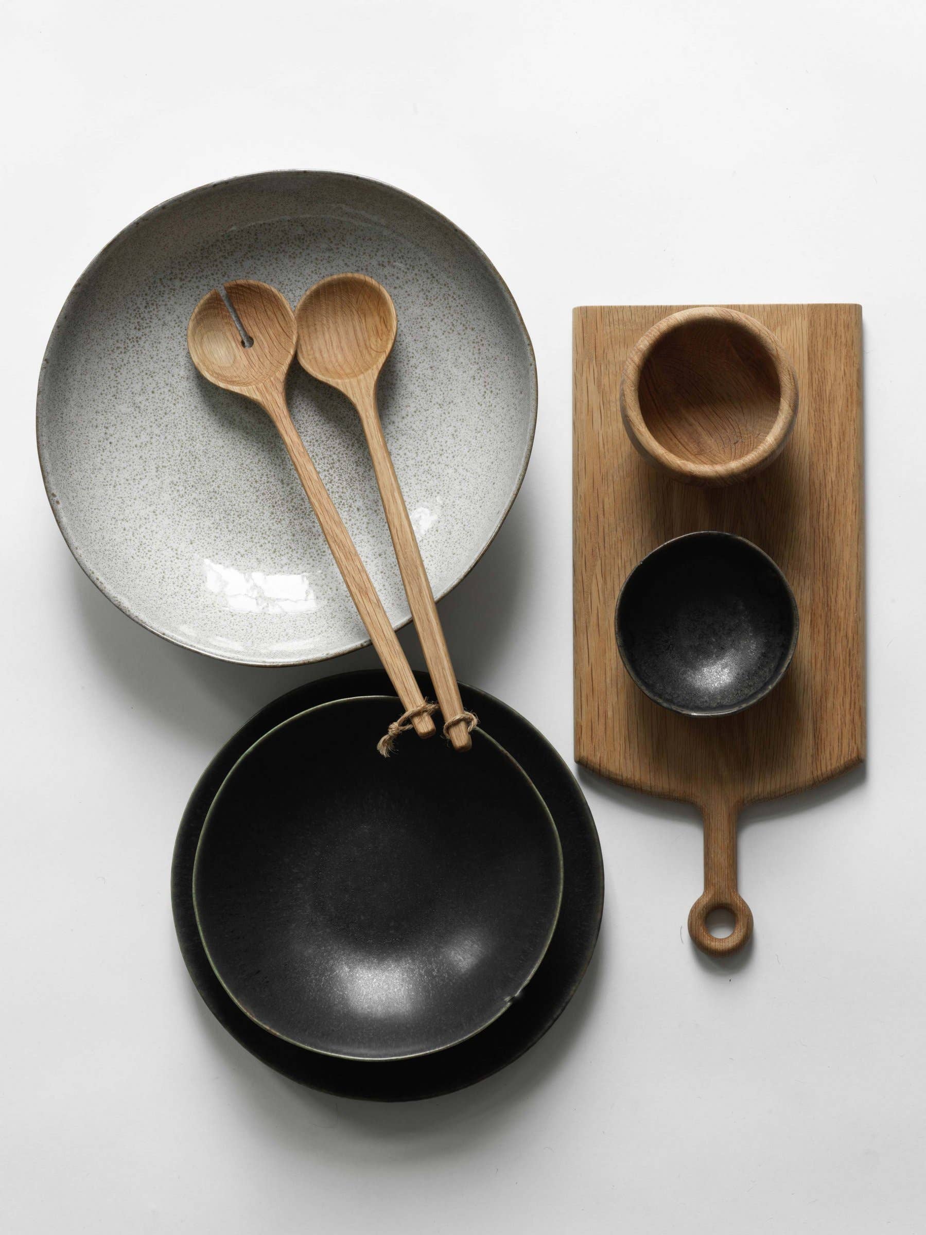 Oak Serving Spoons