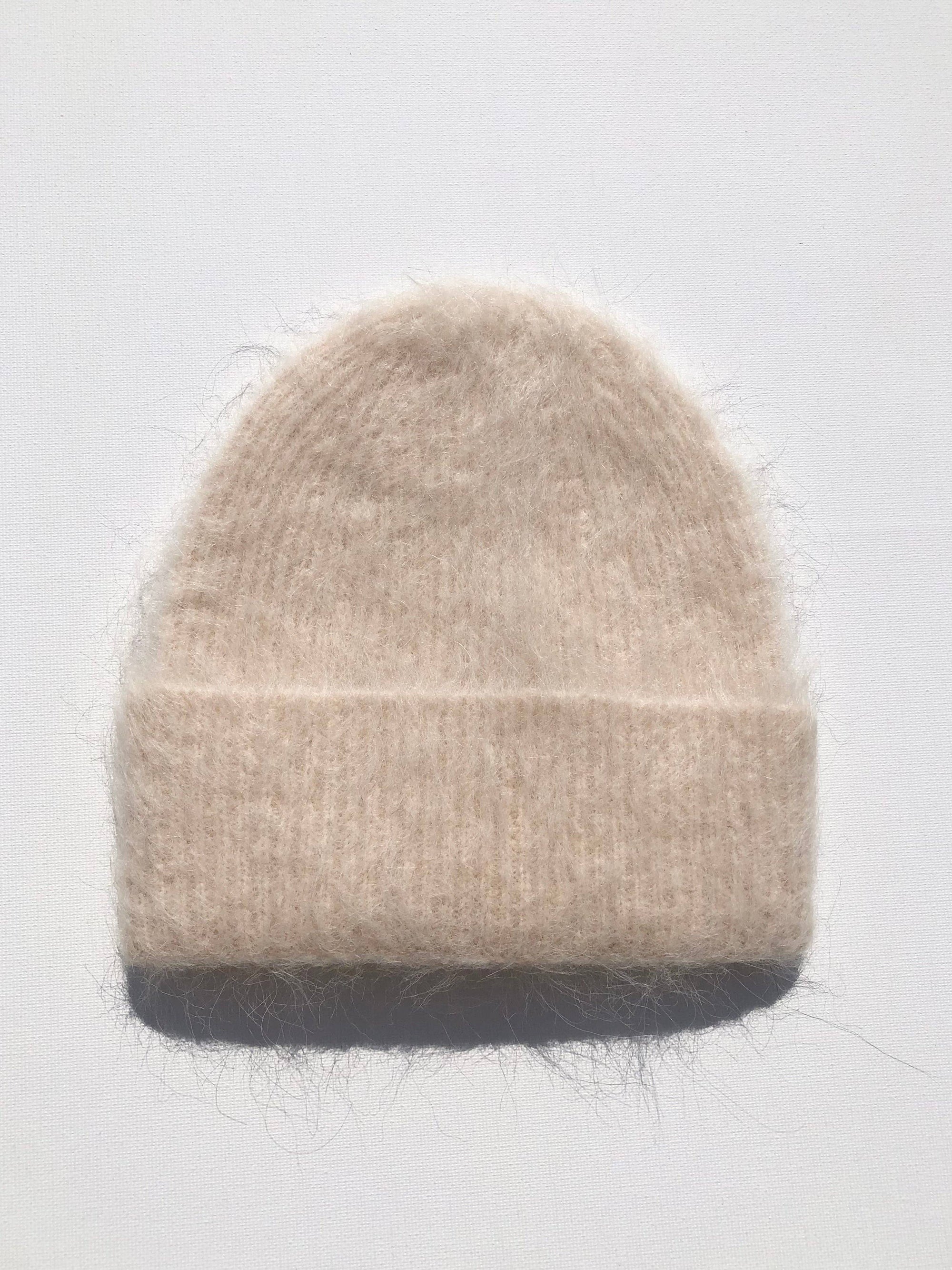 Fluffy Alpaca Toque -Butter