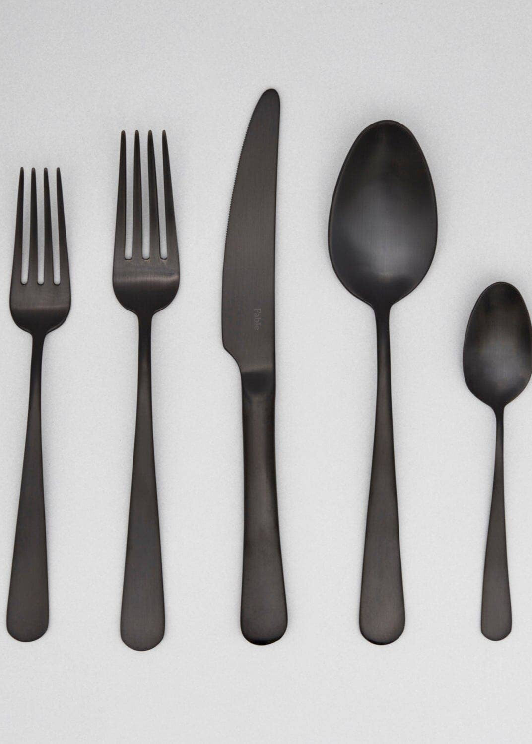 Fable Flatware Set | Matte Black