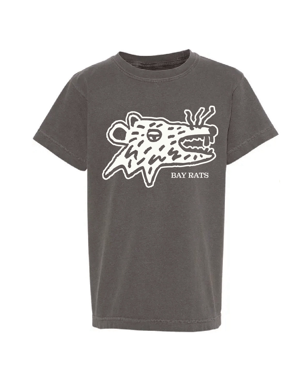 Bay Rat Kids Tee | washed black and white